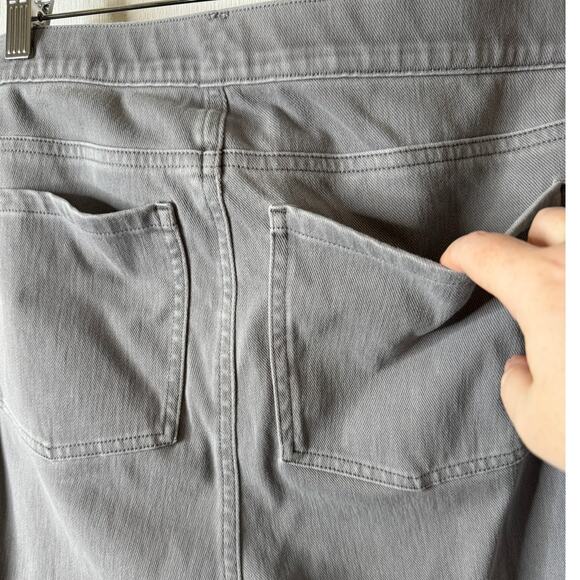 SPANX Women's Plus 3X Gray Soft Knit Twill Jean-ish Leggings Skinny Jeans - Picture 7 of 8